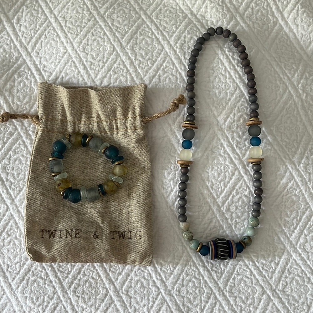 Twine & Twig Necklace and Bracelet set